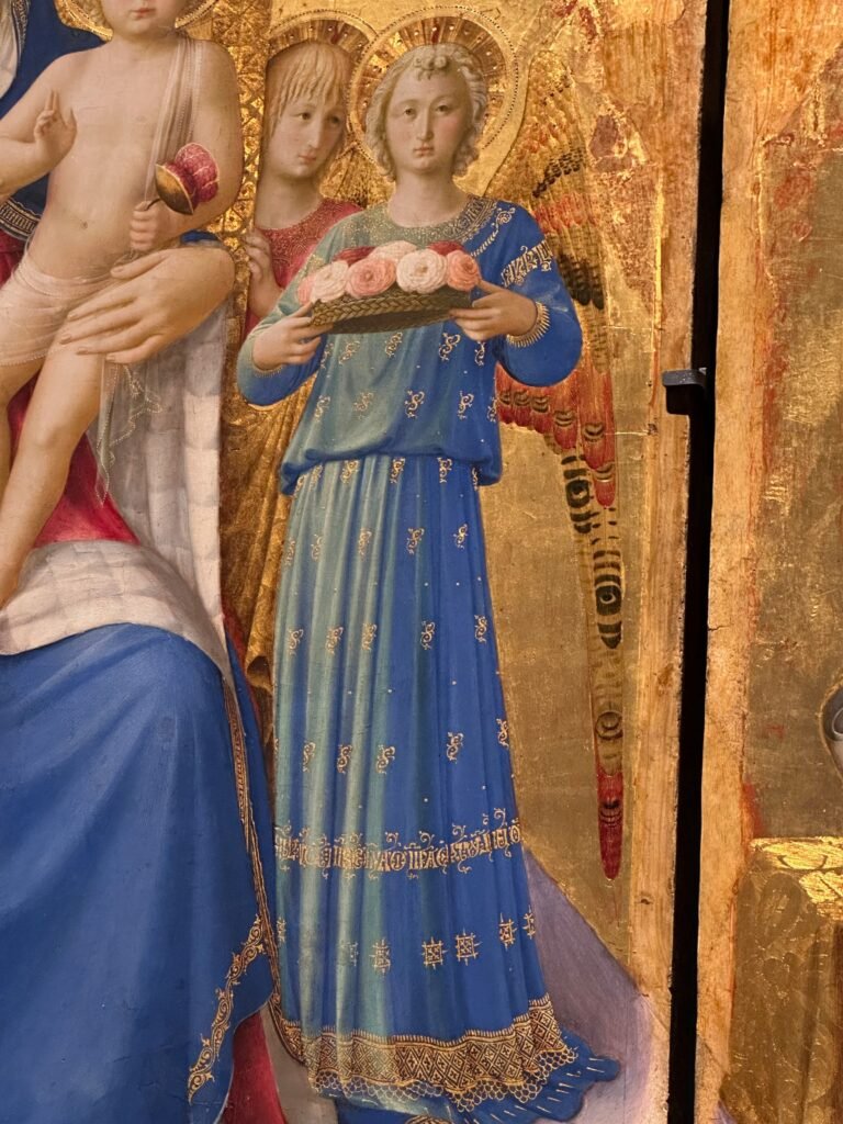 fra angelico angel from perugia altarpiece