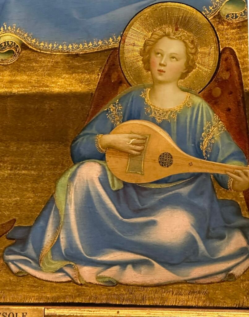 fra angelico musical angel detail cropped from thyssen barcelona altarpiece